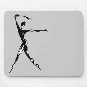 stilisiertes Tanzdesign Mousepad