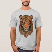 Stilisiertes Tiger Illustration-T-Shirt T-Shirt (Vorderseite)