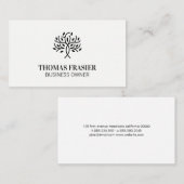 Stilisiertes Tree-Symbol Visitenkarte (Vorne/Hinten)