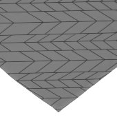 Stilisiertes Zigzag Abstrakt geometrisches Muster Kurzer Tischläufer (Ecke)