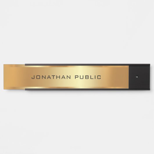 Stilistisch Ihre benutzerdefinierte Textvorlage Sc Türschild (Vorderseite )