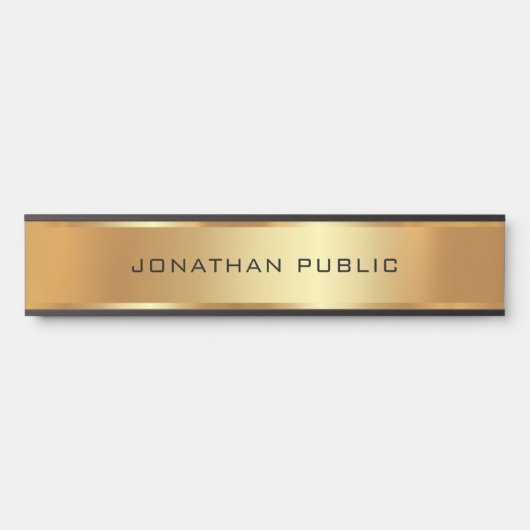 Stilistisch Ihre benutzerdefinierte Textvorlage Sc Türschild (Vorderseite )