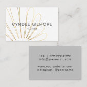 Stilistische Blumengeschäftskarte Visitenkarte (Vorne/Hinten)