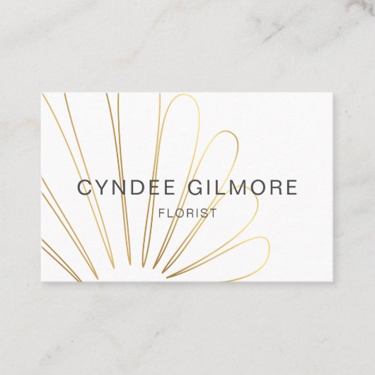 Stilistische Blumengeschäftskarte Visitenkarte (Vorderseite)