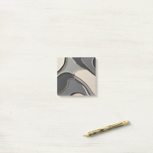 stilistische grafische Noten Post-it Klebezettel (Auf Schreibtisch)