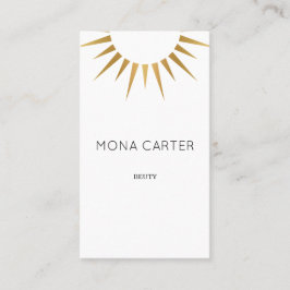 Stilistische Kunst-Dekosonne-Geschäftskarte Visitenkarte