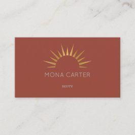 Stilistische Kunst-Dekosonne-Geschäftskarte Visitenkarte