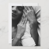 stilistische Magenta- und Goldhochzeit Einladung (Rückseite)