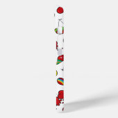 Stilistischer Cartoon Funny Cheeky Red Cherries Mu Case-Mate iPhone Hülle (Rückseite / Links)