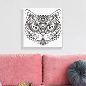 Stilkatze 11 leinwanddruck (Insitu (Wohnzimmer))