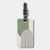 Stilkunst im Mittelalter mit grünem Bogen Gepäckanhänger (Vorderseite vertikal)