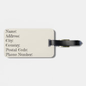 Stilkunst im Mittelalter mit grünem Bogen Gepäckanhänger (Rückseite horizontal)