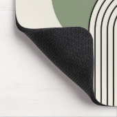 Stilkunst im Mittelalter mit grünem Bogen Mousepad (Ecke)