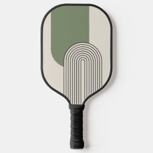 Stilkunst im Mittelalter mit grünem Bogen Pickleball Schläger