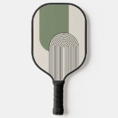 Stilkunst im Mittelalter mit grünem Bogen Pickleball Schläger (Rückseite)