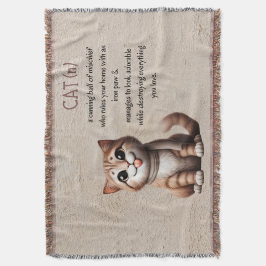 Still a Cat Mom Keeper Throw Decke (Vorderseite Vertikal)