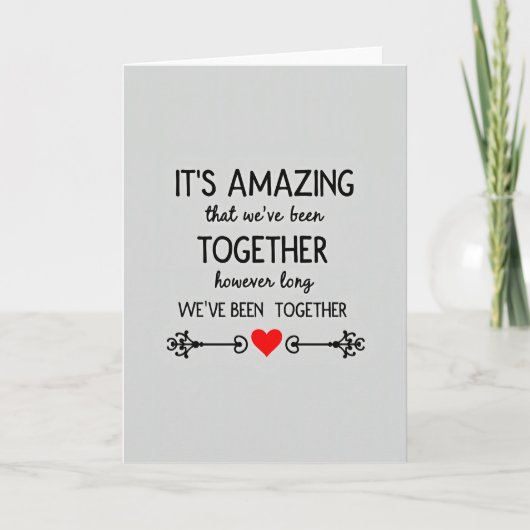 Still Amazing Together Love Card Karte (Vorderseite)