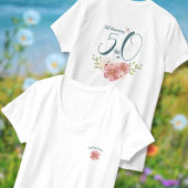 "Still bloming" Wasserfarbene Wildblumen Dragonfly T-Shirt