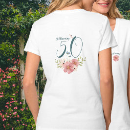 "Still bloming" Wasserfarbene Wildblumen Dragonfly T-Shirt