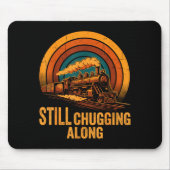 Still Chugging Along Retro Steam Train Locomotive  Mousepad (Vorne)