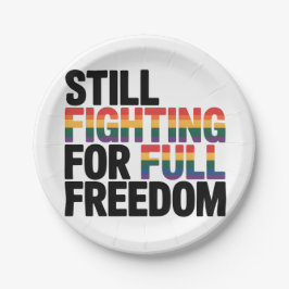 Still Fighting For Full Freedom LGBTQ America 250t Pappteller
