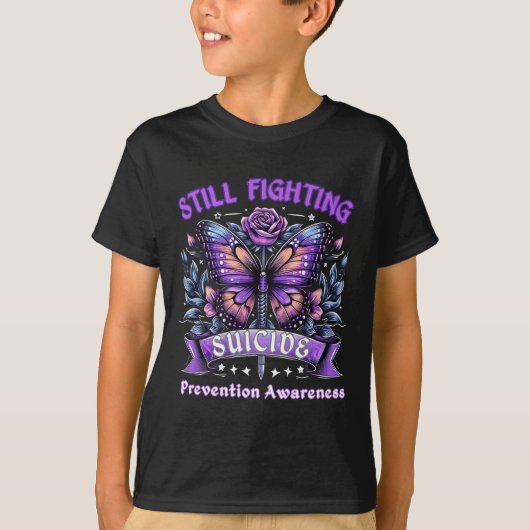Still Fighting Suicide Prevention Awareness Butter T-Shirt (Vorderseite)