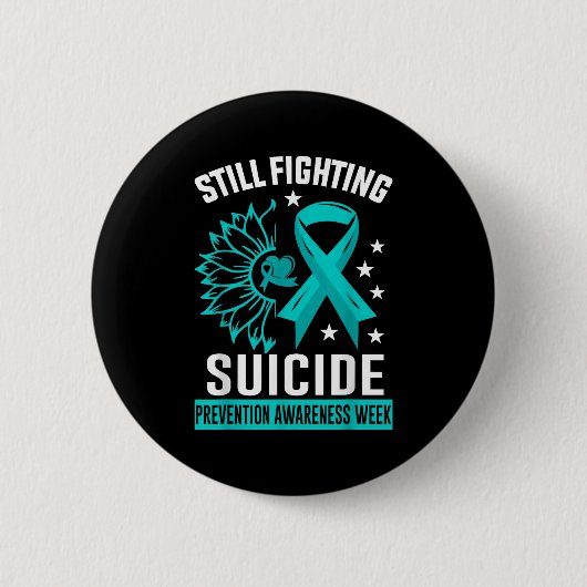 Still Fighting Suicide Prevention Awareness Purple Button (Vorderseite)