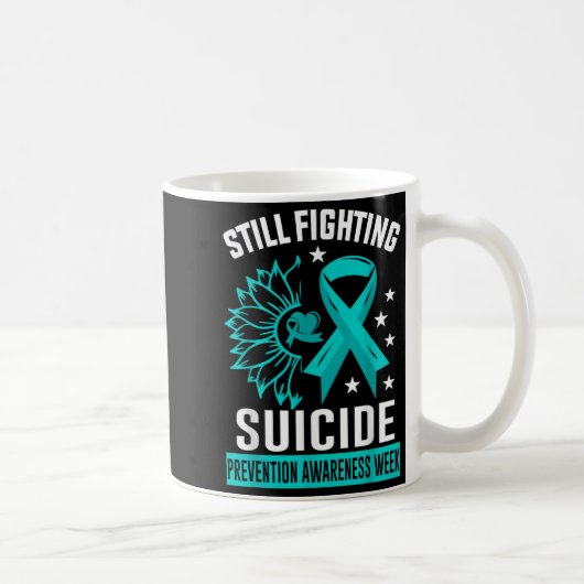 Still Fighting Suicide Prevention Awareness Purple Kaffeetasse (Rechts)