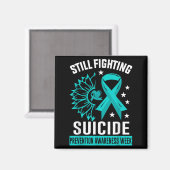 Still Fighting Suicide Prevention Awareness Purple Magnet (Vorderseite/Rückseite)