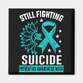 Still Fighting Suicide Prevention Awareness Purple Magnet (Vorne)
