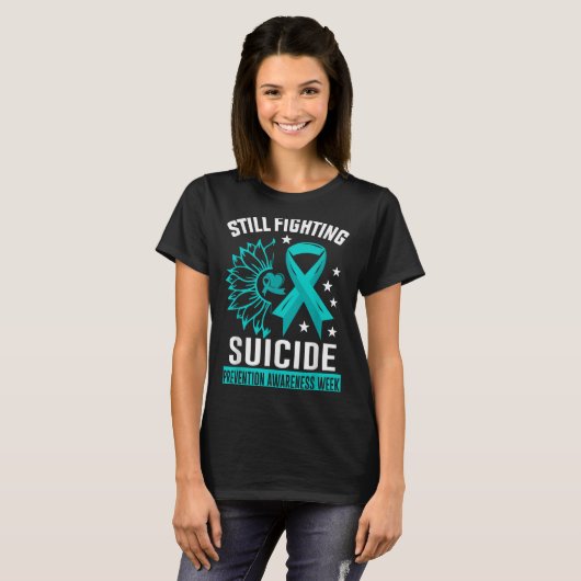 Still Fighting Suicide Prevention Awareness Purple T-Shirt (Vorne ganz)