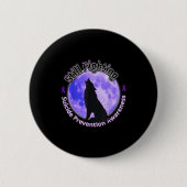 Still Fighting Suicide Prevention Awareness Wolf Button (Vorderseite)