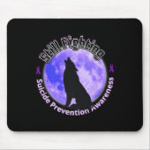 Still Fighting Suicide Prevention Awareness Wolf P Mousepad (Vorne)