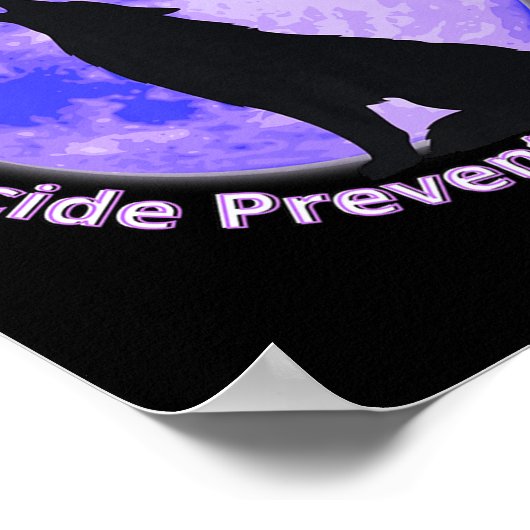 Still Fighting Suicide Prevention Awareness Wolf P Poster (Ecke)
