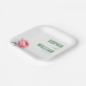 Still Grün Floral Pappteller (Gewinkelt)