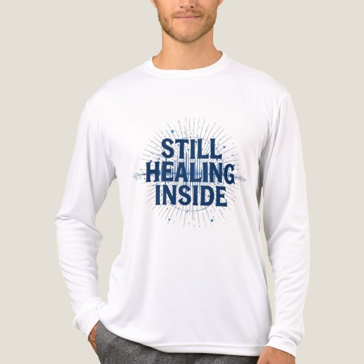 Still Healing Inside – Brain Injury Awareness Tri-Blend Shirt (Vorderseite)