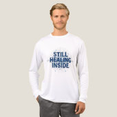 Still Healing Inside – Brain Injury Awareness Tri-Blend Shirt (Vorderseite komplett)