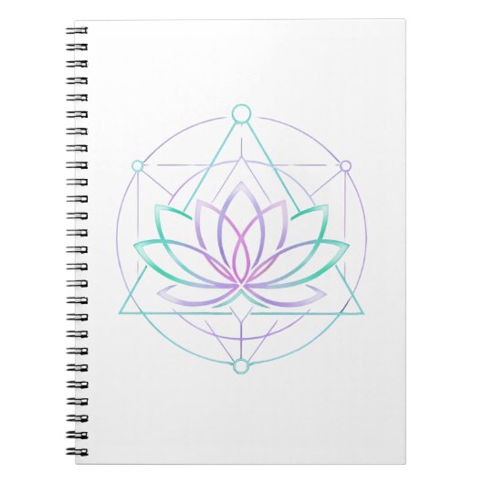 Still I Bloom Neon Lotus Journal Notizblock (Vorderseite)