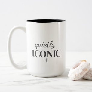 Still ikonisch Minimalistische Vintage-Aussage Zweifarbige Tasse