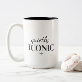 Still ikonisch | Minimalistische Vintage-Aussage Zweifarbige Tasse