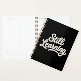 Still Learning Script-Typografie-Spiral-Planer Planer