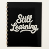Still Learning Script-Typografie-Spiral-Planer Planer (Vorderseite)
