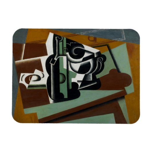 Still Life, 1917 (Öl auf Tafel) Magnet (Horizontal)