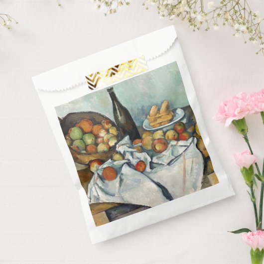 Still Life Apples Basket Cezanne Malerei Art Geschenktütchen (Versiegelt)