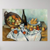 Still Life Apples Basket Cezanne Malerei Art Poster (Vorne)