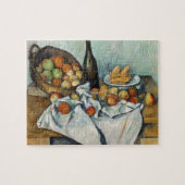 Still Life Apples Basket Cezanne Malerei Art Puzzle (Horizontal)