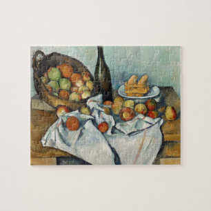Still Life Apples Basket Cezanne Malerei Art Puzzle