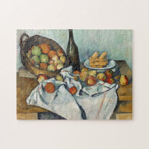 Still Life Apples Basket Cezanne Malerei Art Puzzle
