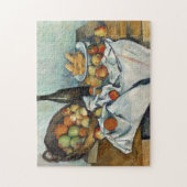 Still Life Apples Basket Cezanne Malerei Art Puzzle (Vertikal)
