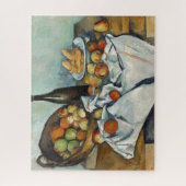 Still Life Apples Basket Cezanne Malerei Art Puzzle (Vertikal)